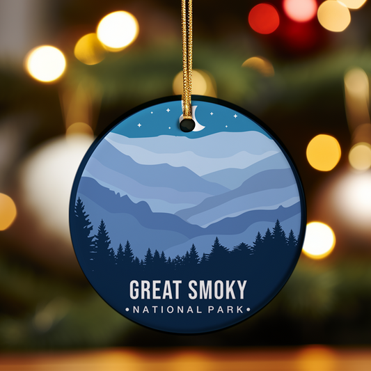 Smoky Mountain National Park Tennessee Travel Ornament
