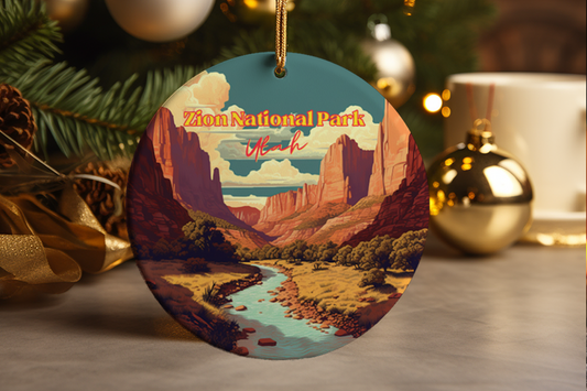 Zion National Park Utah Ceramic Ornament