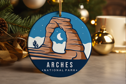 Arches National Park Ornament: Ceramic Travel Souvenir