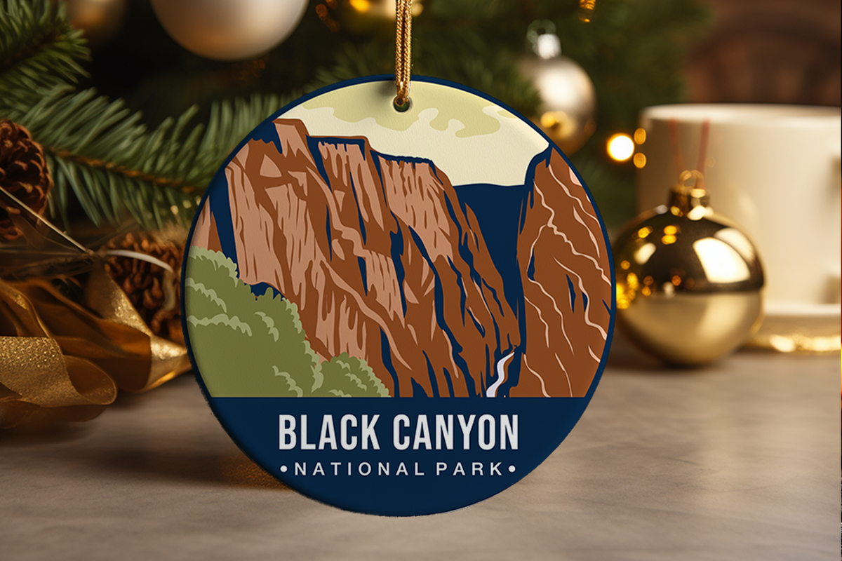 Black Canyon National Park Ornament: Ceramic Travel Souvenir