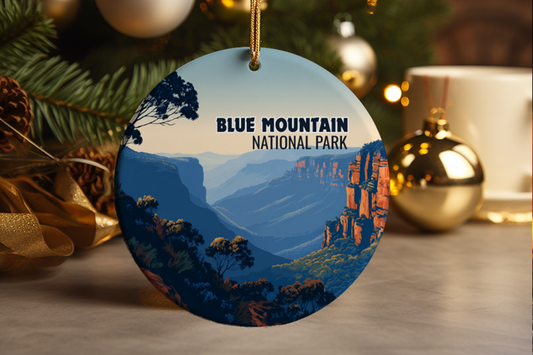 Blue Mountains National Park Ornament Travel Australia Landscape Ceramic Decoration Adventure Gift