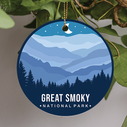 Smoky Mountain National Park Tennessee Travel Ornament