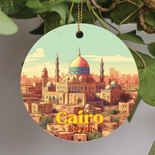 Cairo Egypt City Ceramic Ornament