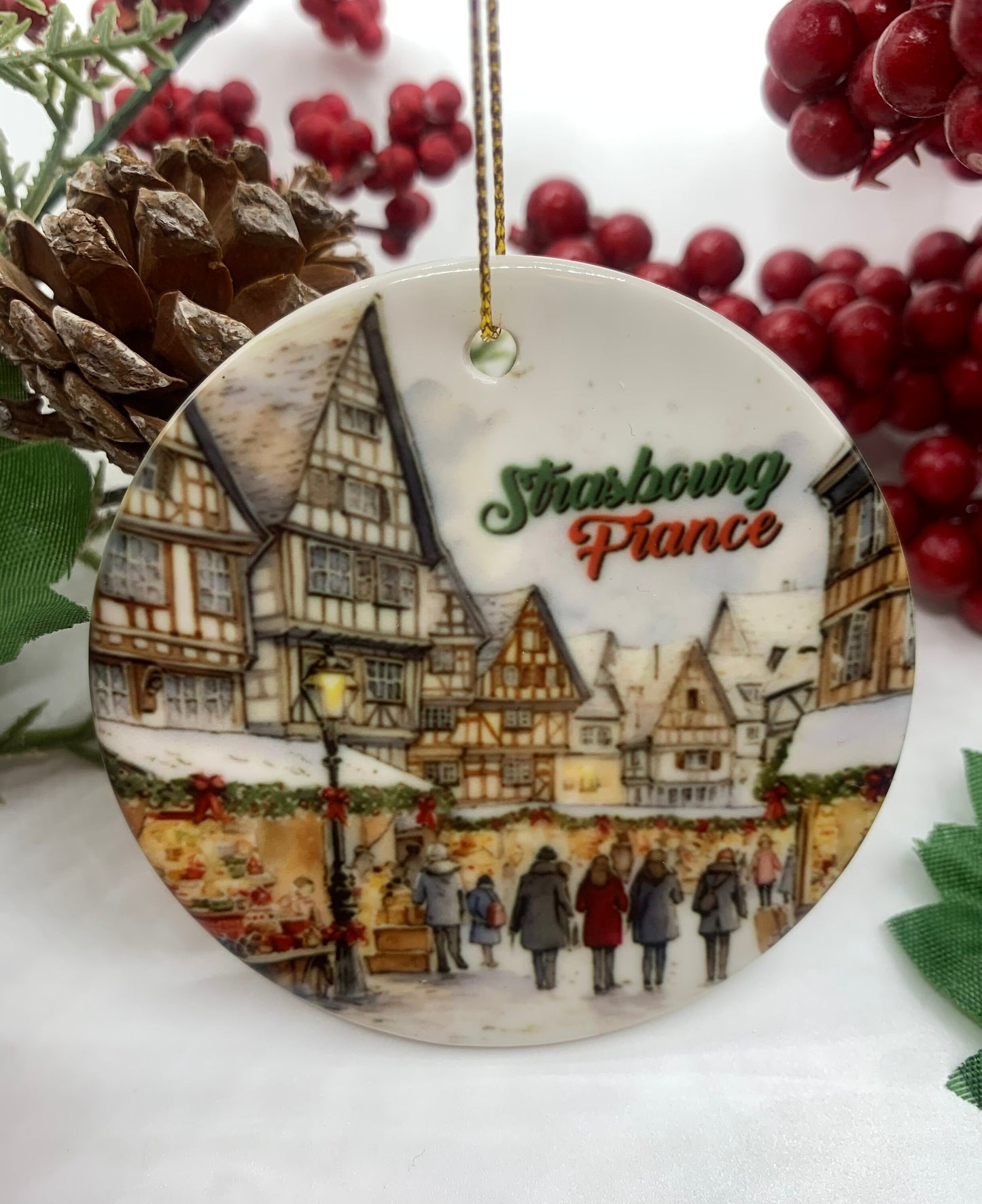 Strasbourg France Christmas Market Ornament