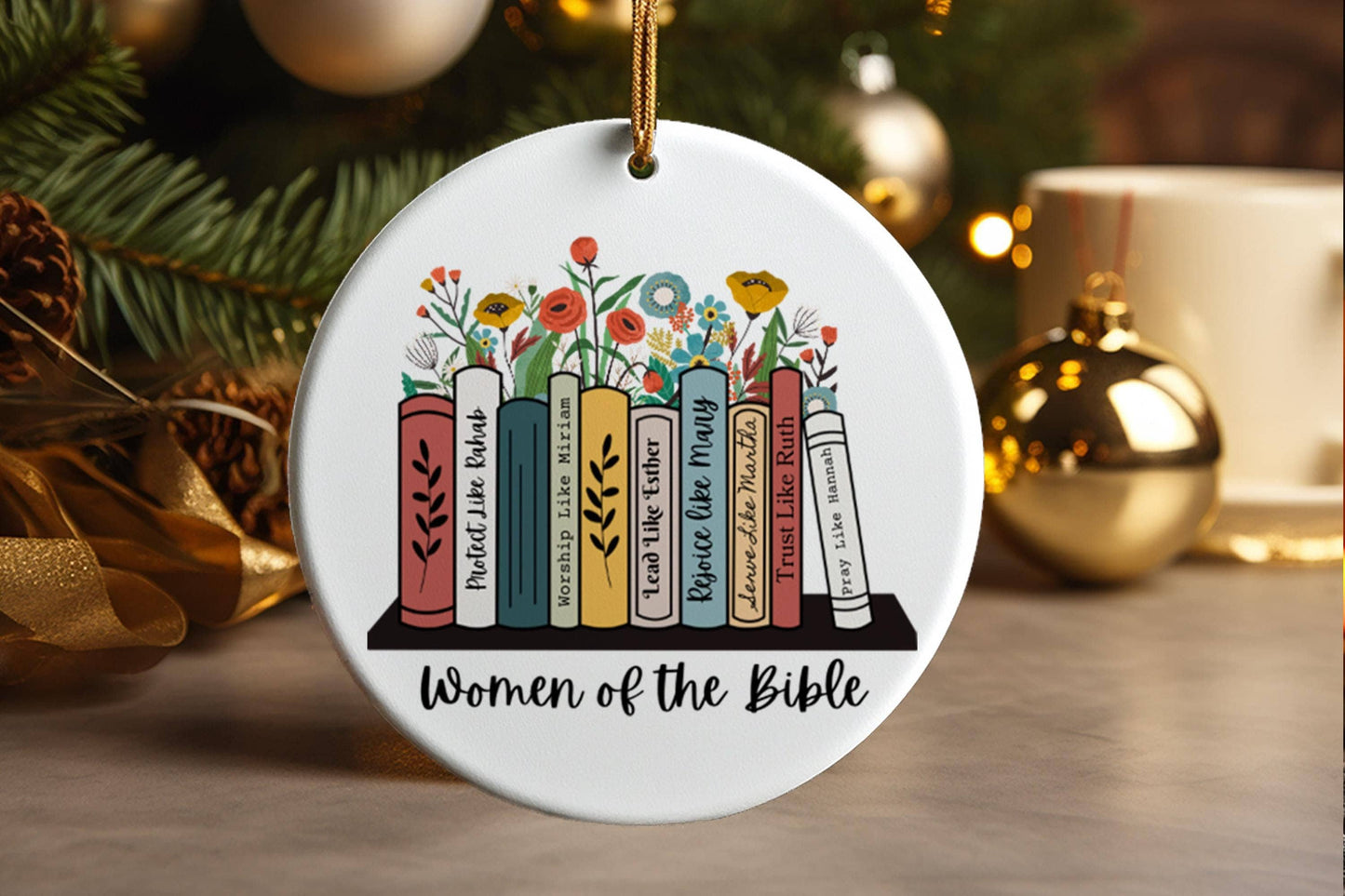 Women of the Bible Religious Christian Women Faith Gift Ceramic Ornament Inspirational Holiday Decor