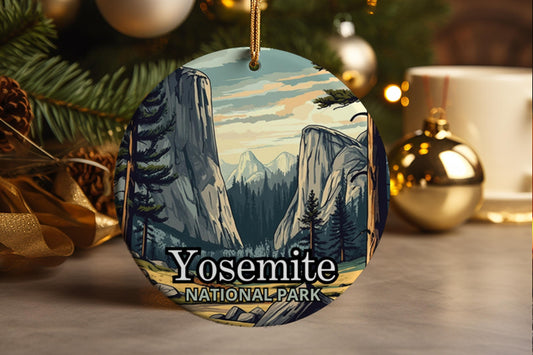 Yosemite National Park Ornament: El Capitan Ceramic Souvenir