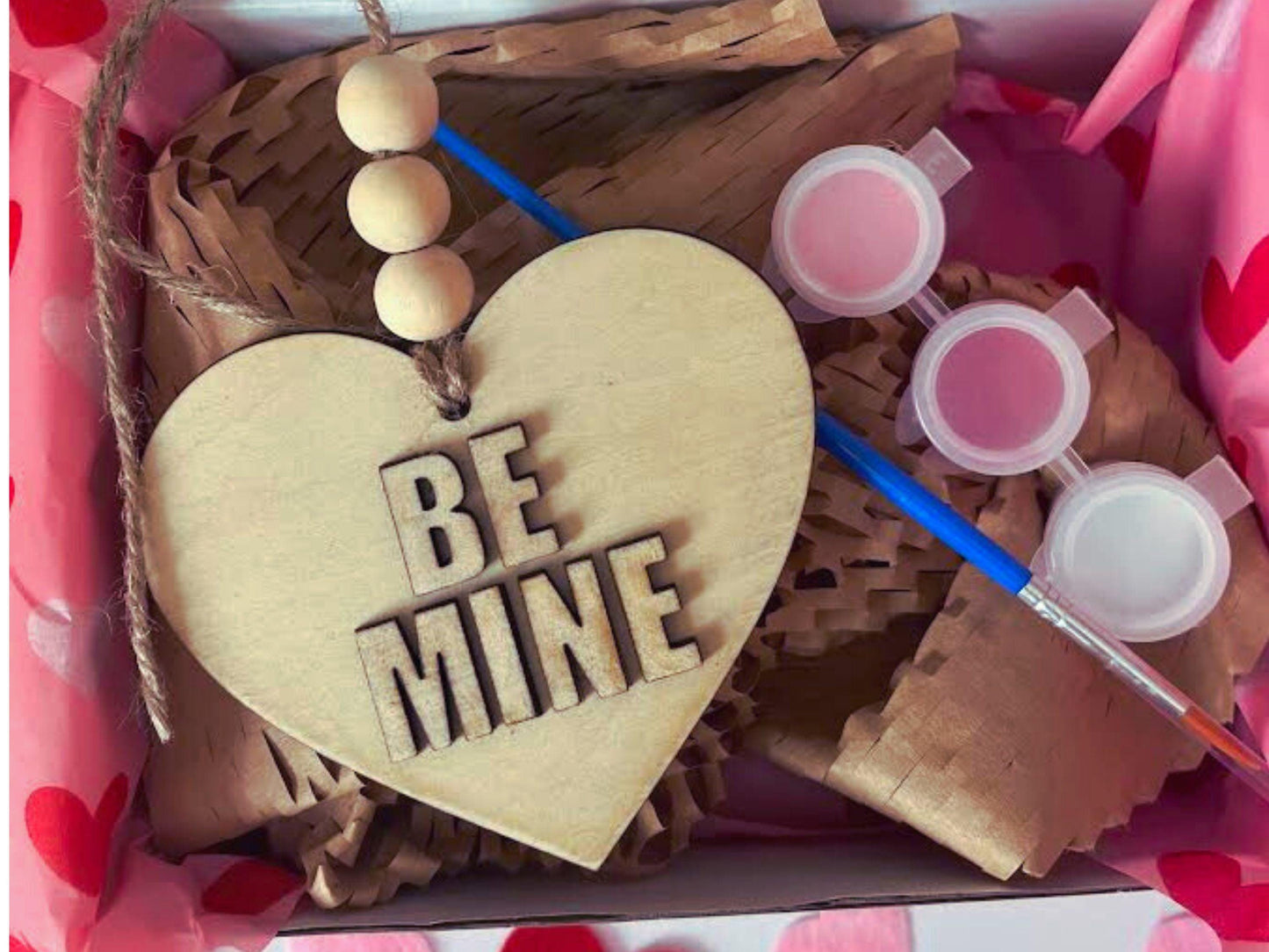 DIY Valentine's Day Heart Ornament Paint Kit