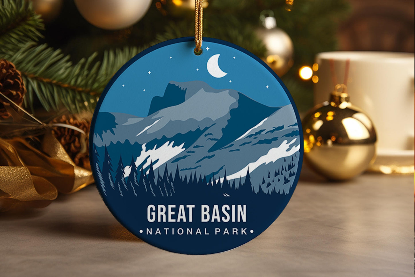 Basin National Park Ceramic Ornament, Travel Gift