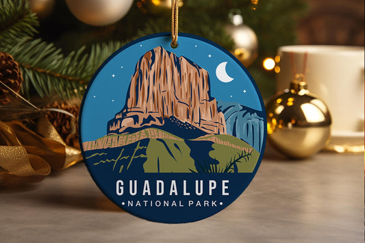 Guadalupe Mountains National Park Ornament: Ceramic Souvenir Keepsake