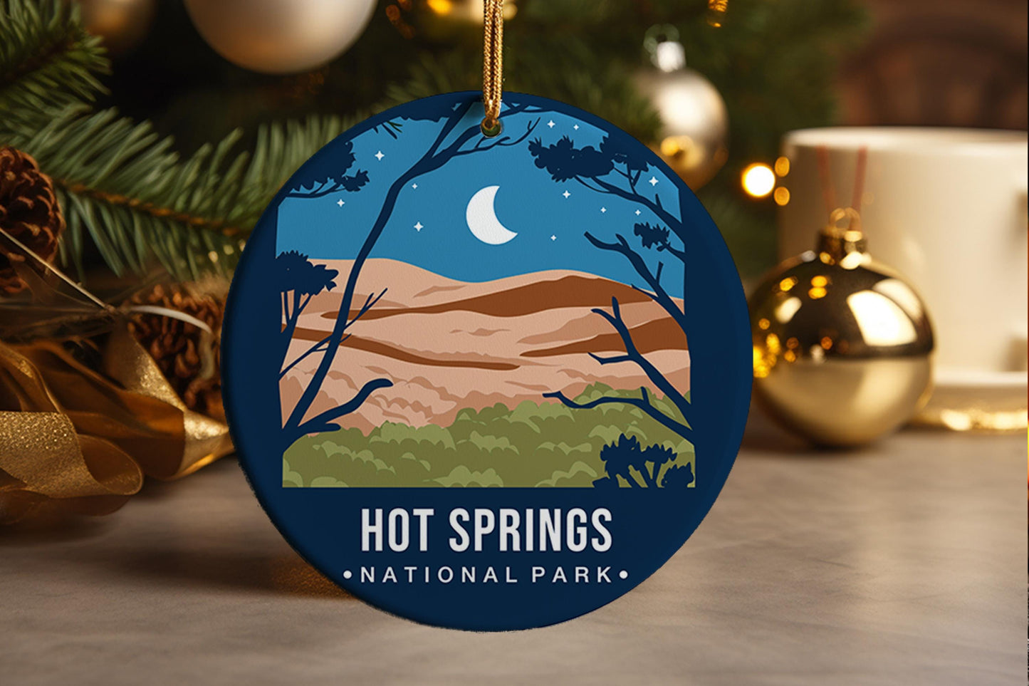 Hot Springs National Park Ornament: Travel Souvenir Keepsake