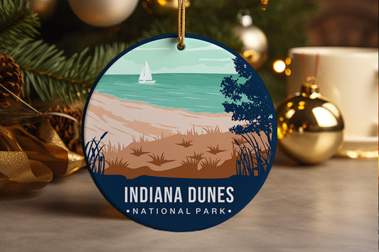 Indiana Sand Dunes Ornament: National Park Souvenir