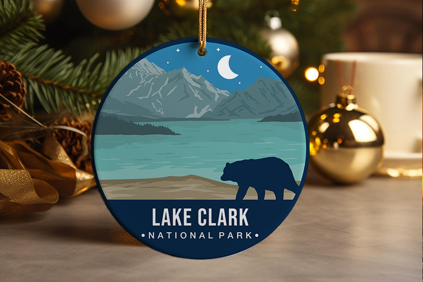 Lake Clark National Park Ornament: Travel Souvenir Keepsake