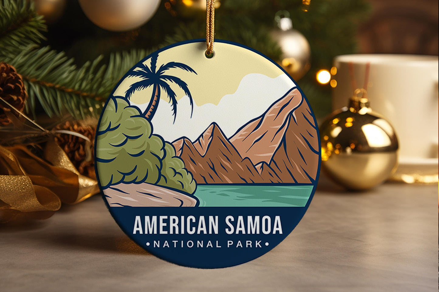 American Samoa National Park Ornament: Travel Souvenir, Holiday Keepsake