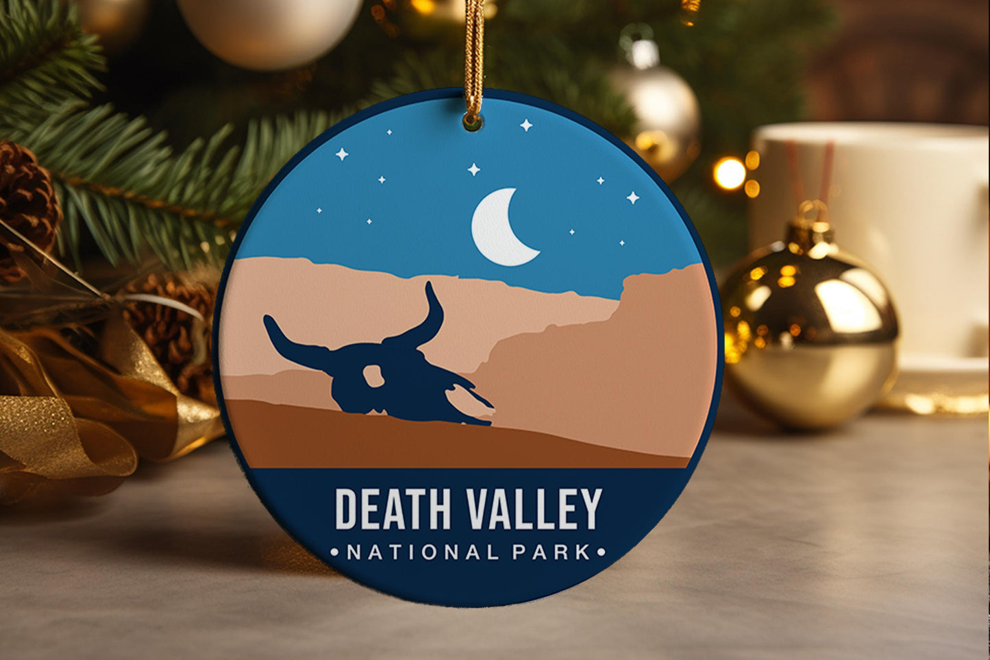 Death Valley National Park Ceramic Ornament, Travel Souvenir