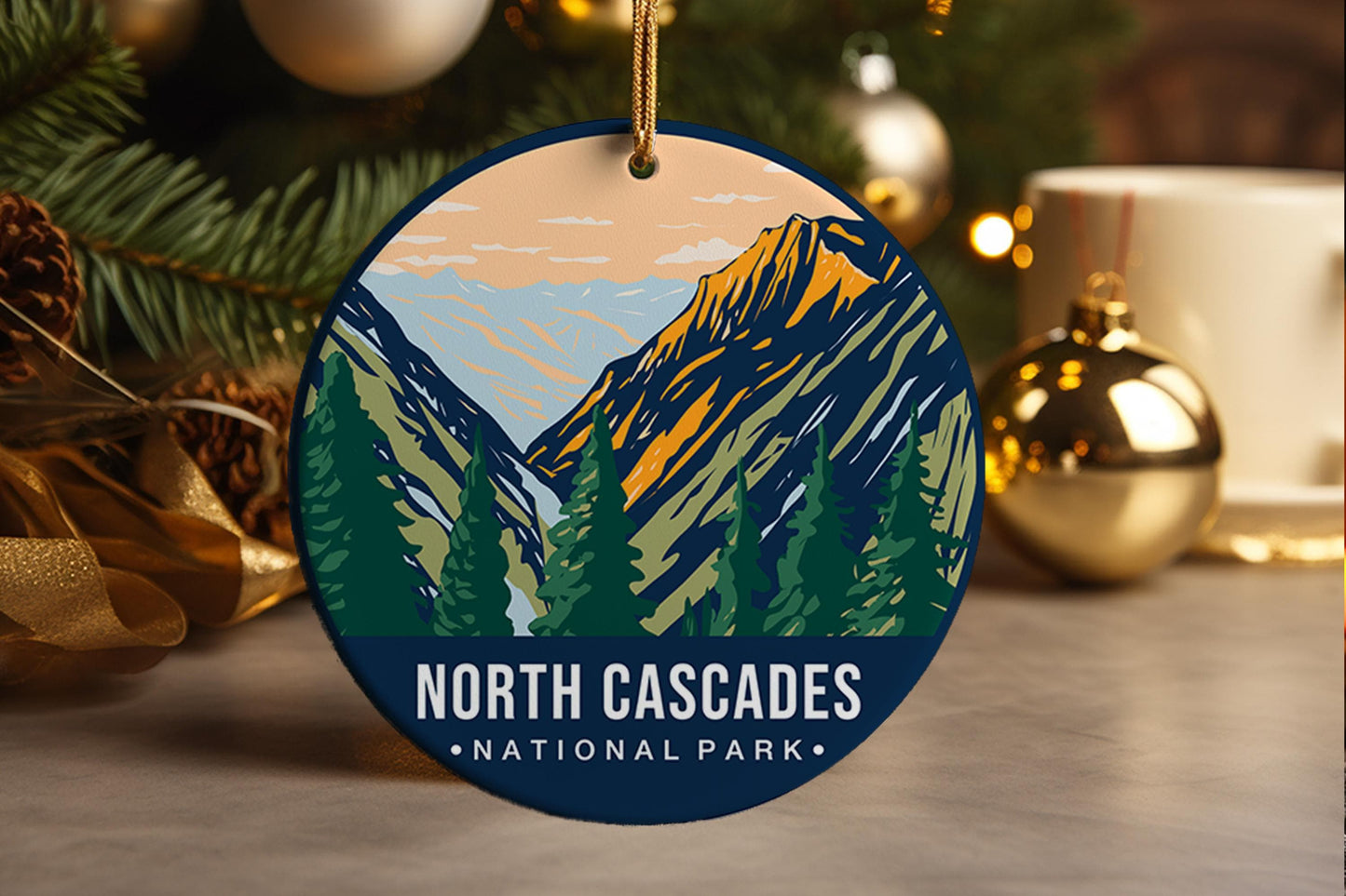 North Cascades National Park Ornament: Travel Souvenir Keepsake