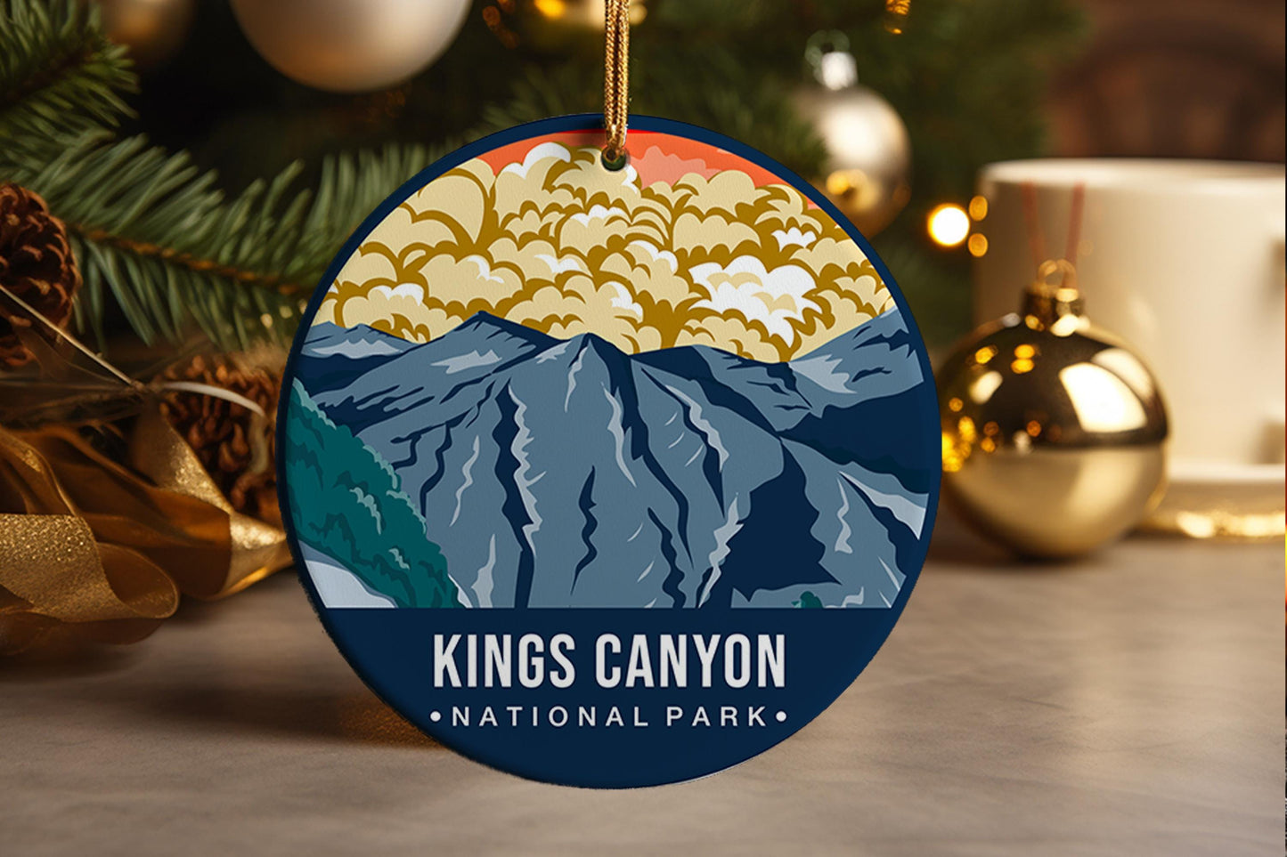 Kings Canyon National Park Ornament: Ceramic Souvenir Keepsake