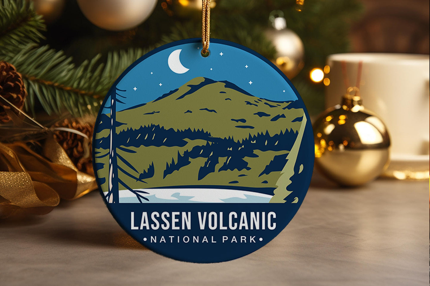 Lassen Volcanic National Park Ornament: Travel Souvenir