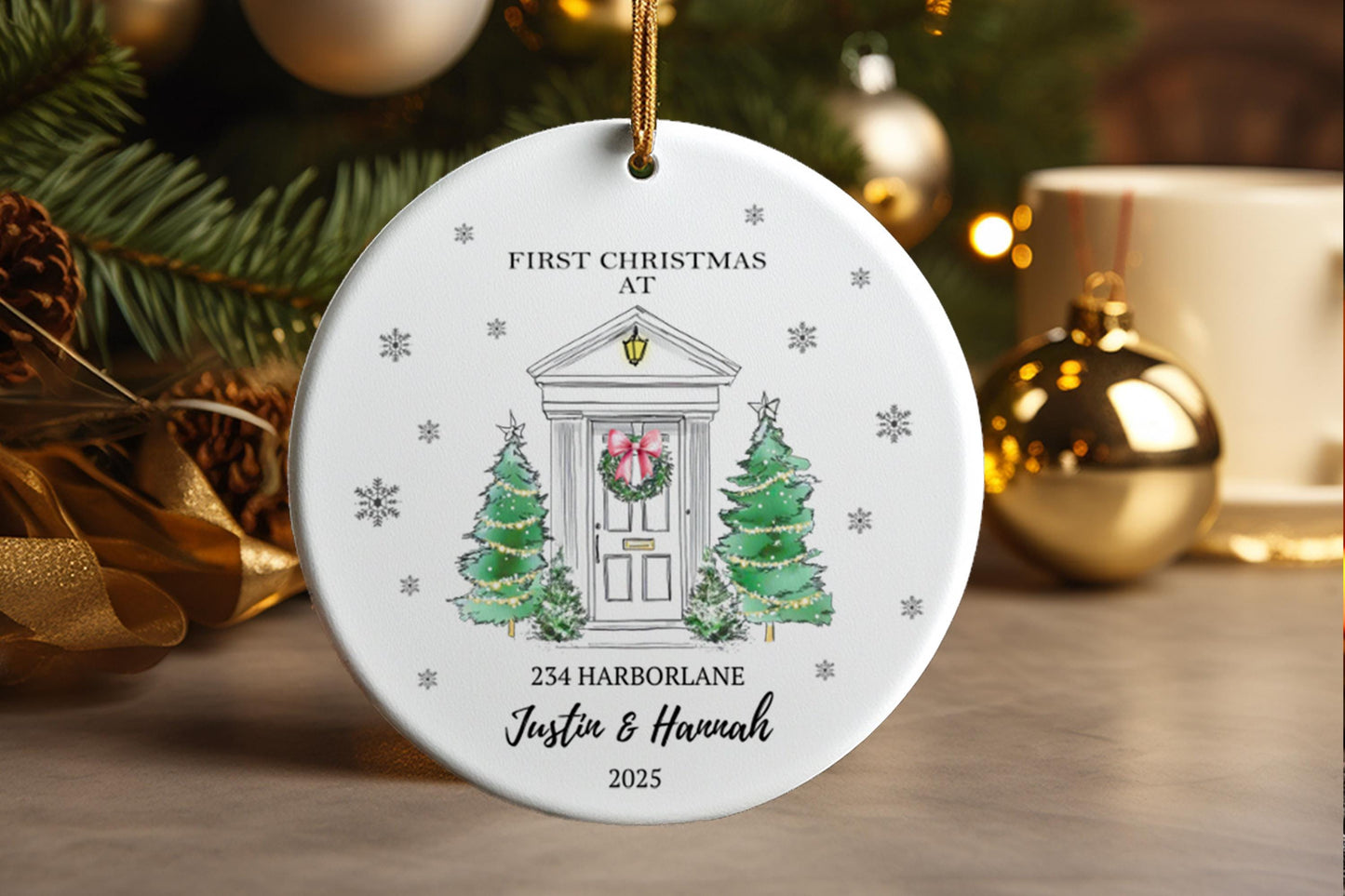 New Home Christmas Ornament: First Home Keepsake Gift