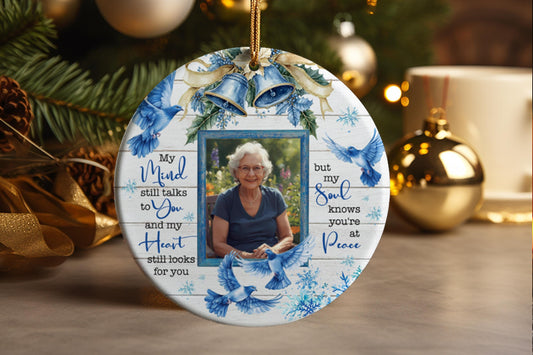 Personalized Photo Memorial Ornament: Loved Ones Christmas Keepsake