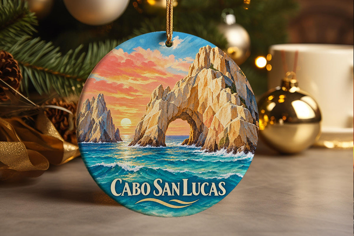 Cabo San Lucas El Arco Ornament, Mexico Vacation Christmas Keepsake