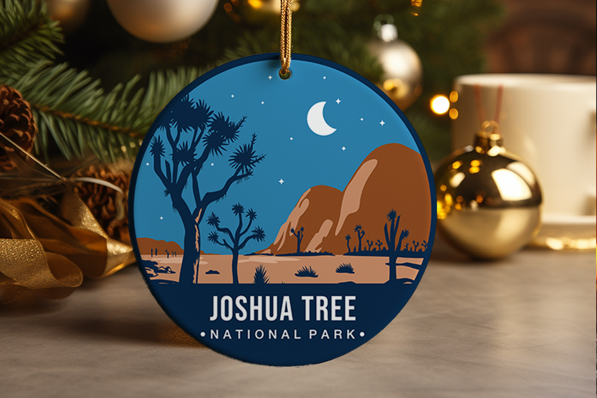 Joshua Tree National Park Ornament Travel Souvenir Desert Landscape Ceramic Decoration Adventure Gift