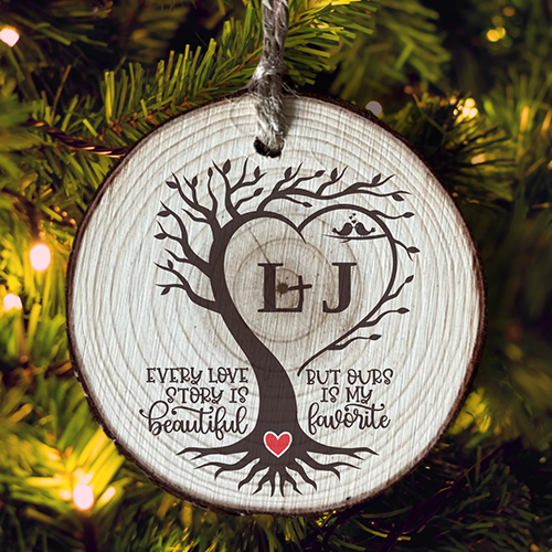 Rustic Love Ornament