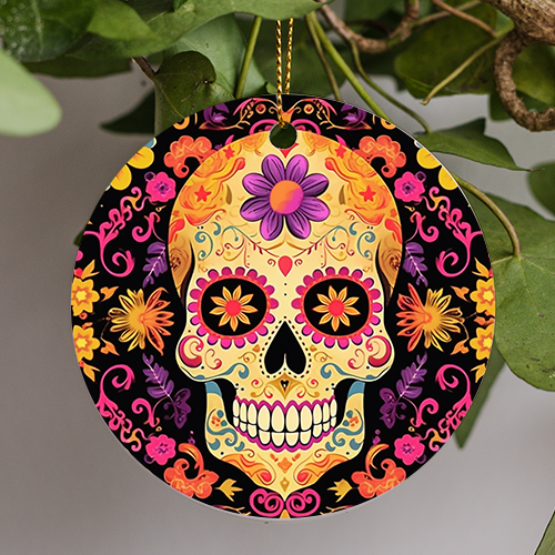 Day of the Dead Sugar Skull Ornament