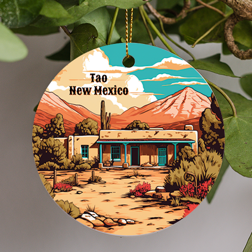 Tao New Mexico, Southwestern Design, Travel Ornament